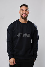 Load image into Gallery viewer, Chandail unisexe JETELOVE brodé  JETELOVE unisex embroidered crewneck